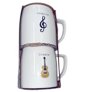 Dolly Parton Inspire & Create White Ceramic Mug Set new in package